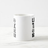 Mug Moins de parler plus de soccer (Centre)