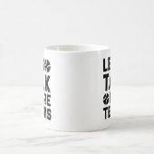 Mug Moins de parler plus de tennis (Centre)