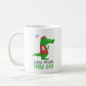 Mug Moins de travail Plus de golf amusant (Gauche)