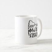 Mug Moins Discuter Plus Pêche, Drôle Pêcheur (Devant droit)