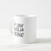 Mug Moins Discuter Plus Pêche, Drôle Pêcheur (Devant gauche)