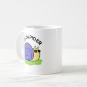 Mug Moins Lent Rider Amusant Petit Rider Snail Pun (Devant gauche)