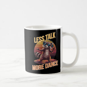 Mug Moins parler Plus Danse Funky Raccoon avec casque