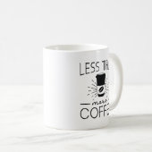 Mug Moins parler plus de café (Devant droit)