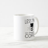 Mug Moins parler plus de café (Devant droit)