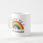 Mug Mois de fierté amusant et ironique | Réveillé Gay  (Devant gauche)