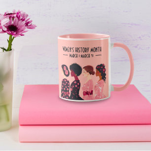 Mug Mois de l’histoire des femmes Global Women Pink Fl