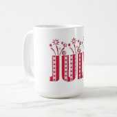 Mug Mois de la fête de juillet drapeau canadien Feuill (Devant gauche)