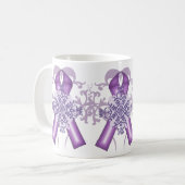 Mug Mois de la maladie d'Alzheimer et du cancer pancré (Devant gauche)