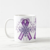 Mug Mois de la maladie d'Alzheimer et du cancer pancré (Gauche)