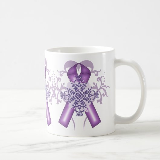 Mug Mois de la maladie d'Alzheimer et du cancer pancré (Droite)