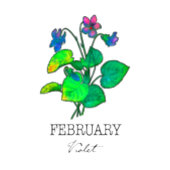 Mug Mois de la naissance Février Violet