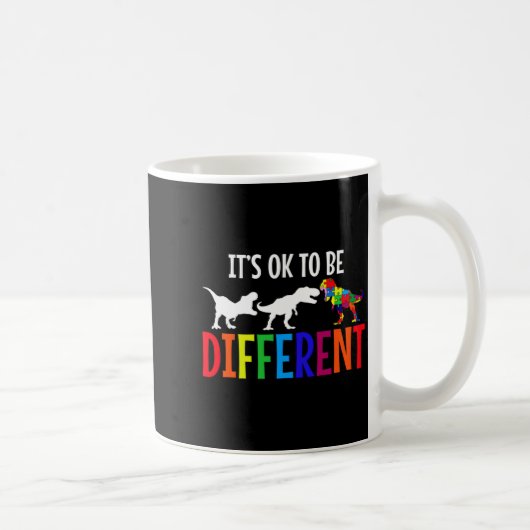 Mug Mois de la sensibilisation à l'autisme Rex Puzzle (Droite)