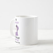 Mug Mois de la sensibilisation aux surdoses Ruban viol (Devant gauche)