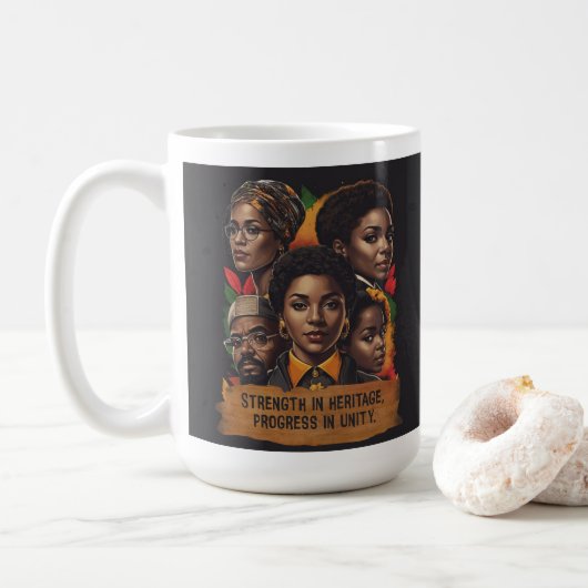 Mug Mois de l'histoire des Noirs (Avec donut)