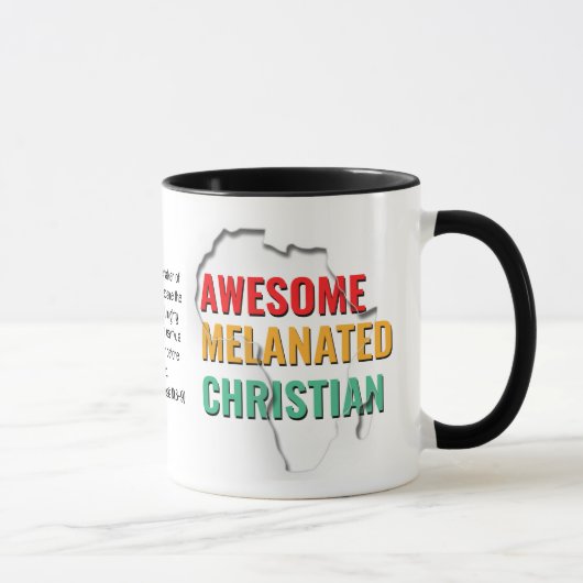 Mug Mois de l'Histoire Noire Awesome Melané chrétien (Droite)