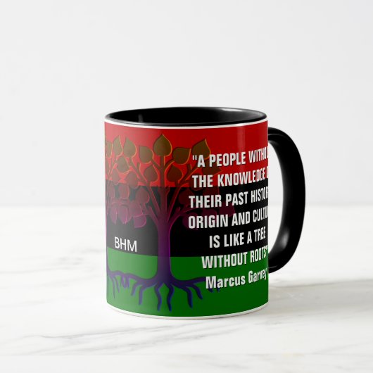 Mug Mois de l'histoire noire MONOGRAM Marcus Garvey Ci (Devant droit)