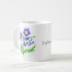 Mug Mois de naissance Février Violet Nom de la fleur