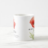 Mug Mois de naissance Fleur d'août Personnalisé (Centre)