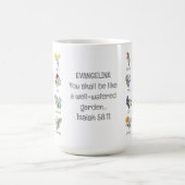 Mug MOIS DE NAISSANCE FLEURS Floral Bible chrétienne V (Centre)