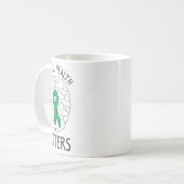 Mug Mois de sensibilisation à la santé Problèmes de sa (Devant gauche)