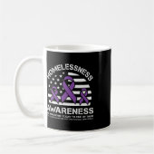 Mug Mois de sensibilisation à l'itinérance Drapeau amé (Gauche)