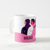 Mug Mois de sensibilisation au cancer du sein (Devant gauche)