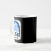 Mug Mois de sensibilisation au diabète Indicateur Bleu (Devant gauche)