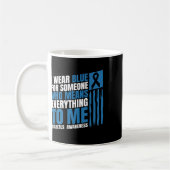 Mug Mois de sensibilisation au diabète Messy Bun Mère (Gauche)