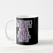 Mug Mois de sensibilisation au soutien Ruban violet (Gauche)