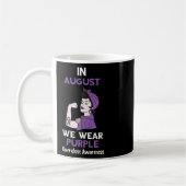 Mug Mois de sensibilisation aux surdoses en août Ruban (Gauche)