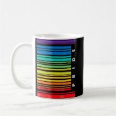 Mug Mois de sensibilisation LGBT Code barre Pride Pans (Gauche)