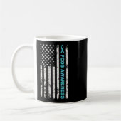 Mug Mois De Sensibilisation Pcos Turquoise Ruban Améri (Gauche)