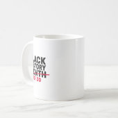 Mug Mois d'histoire des Noirs Période Hommes Afro-Amér (Devant gauche)