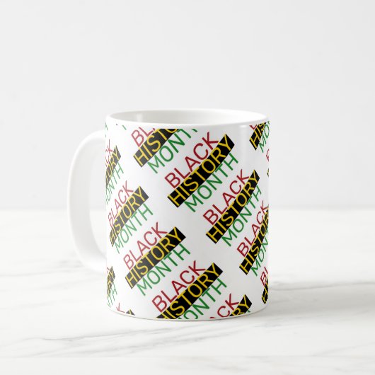 Mug MOIS D'HISTOIRE NOIRE BHM élégant (Devant gauche)