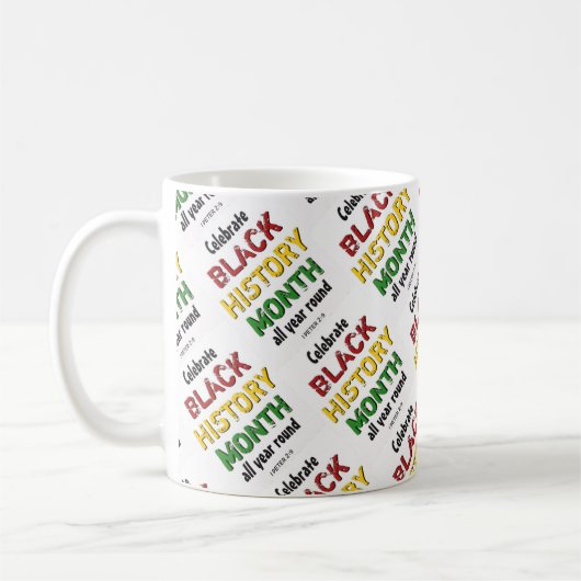 Mug MOIS D'HISTOIRE NOIRE MOtivationnel BHM (Gauche)
