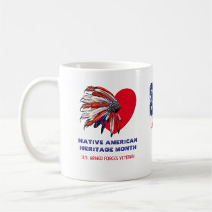 Mug Mois du patrimoine amérindien Headdress Vétérinair