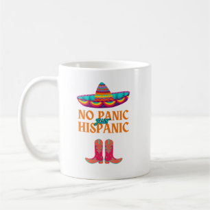 Mug Mois du patrimoine hispanique Pas de panique drôle