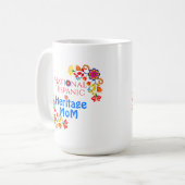 Mug Mois du patrimoine national hispanique | Fier mama (Devant gauche)