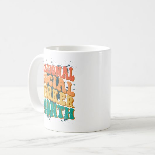 Mug Mois national des travailleurs sociaux, support Re (Devant gauche)