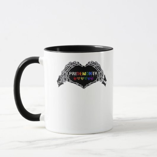 Mug Mois Skeleton Heart Hands LGBTQIA (Gauche)