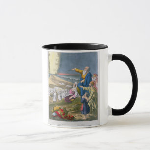 Mug Moïse séparant la Mer Rouge, d'une bible imprimée