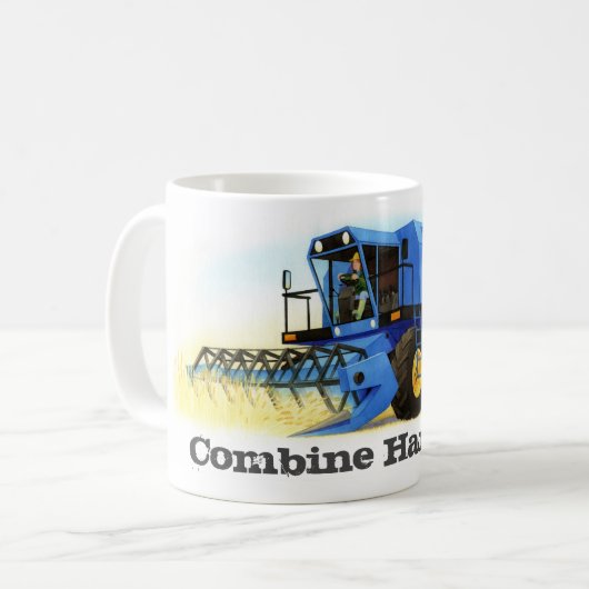 Mug Moissonneuse de cartel de la ferme de l'enfant (Devant gauche)