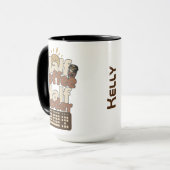 Mug Moitié Café, Moitié Codeur (Devant gauche)