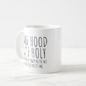 Mug Moitié capuche moitié saint (Devant gauche)