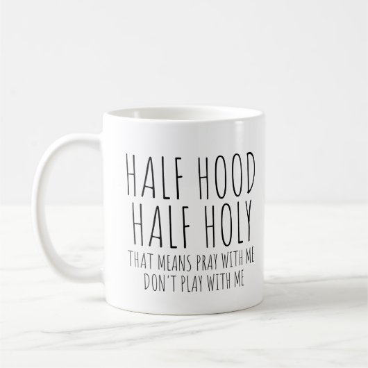 Mug Moitié capuche moitié saint (Gauche)