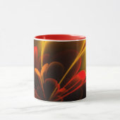 Mug Moitié Corolla rouge orange stylisée (Centre)