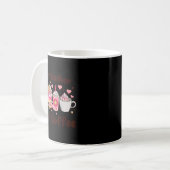 Mug Moitié enseignant moitié café journée enseignante (Devant gauche)