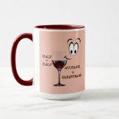 Mug Moitié Vide Ou Moitié Plein ?  L'Attitude est tout (Gauche)