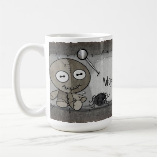 Mug MOJO Gothique Poupée vaudou PERSONNALISÉE (Gauche)